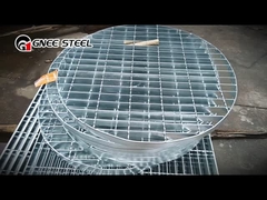 Plate-forme de grille en acier à revêtement de sol en métal de type dentelé