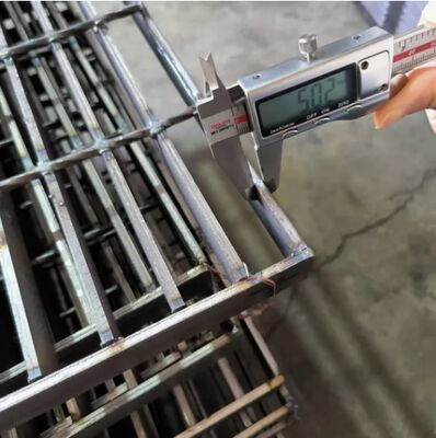 Grille en acier inoxydable galvanisé avec un pas de barre transversale de 38/50/76/100 mm pour un drainage optimal