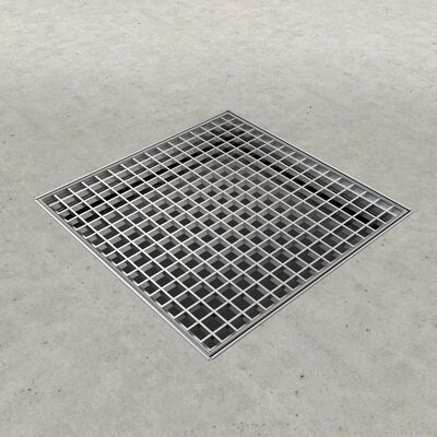 Grille dentelée en acier inoxydable à haute résistance pour les applications d'escaliers et de drainage