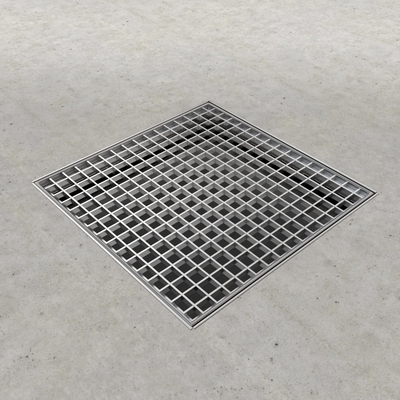 Usine de grilles de drainage en acier inoxydable Q235/Q345/SS304, matériau à haute capacité de charge