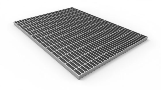 Acier doux 25X5mm Grille de caillebotis galvanisée Fournisseur Standard 6,0 mètres