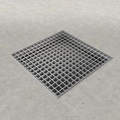Couvercle de grille en acier de haute qualité pour caniveau de drainage en polymère, couvercle de caniveau de tranchée robuste