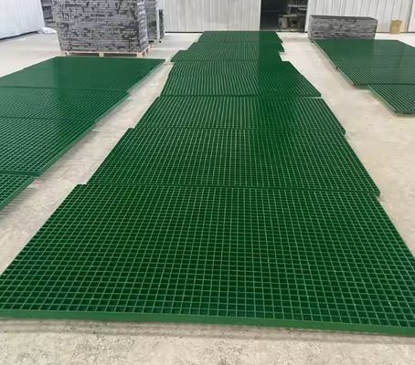 GRP FRP Grating Walkway Pigeon Floor Fiberglass Plastic Grid Fiberglass Mesh Grating 38X38X38
