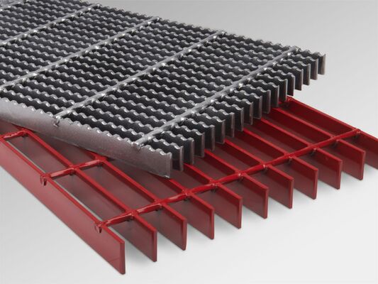 Grille d'acier amovible lourd avec une profondeur de 3/4 "à 7" et une durée de vie de 40 à 50 ans pour le drainage