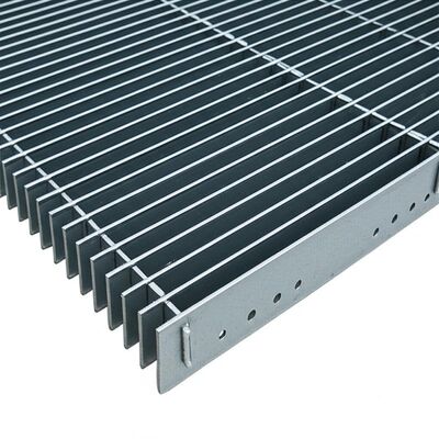Grille en acier galvanisé durable et résistant au glissement pour passerelles industrielles