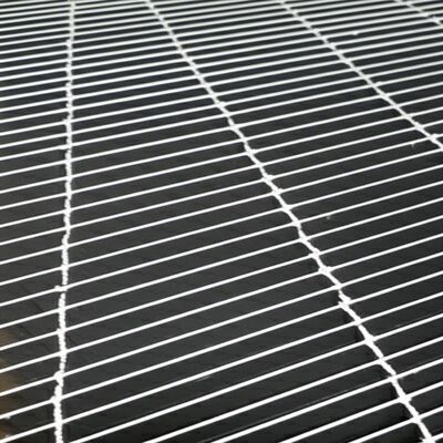 Plan de grille de barres d'acier de surface avec barres de roulement 25x3 et galvanisées à chaud pour les plates-formes de passerelles