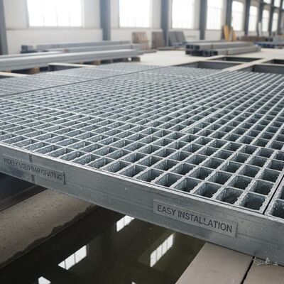 Heavy-Duty Hot-Dipped Galvanized Steel Bar Grating for Easy Installation and Drainage