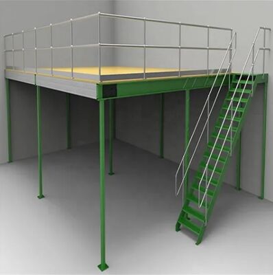 Plate-forme de structure en acier personnalisée à haute capacité de charge avec distance d'étagère réglable pour un assemblage facile