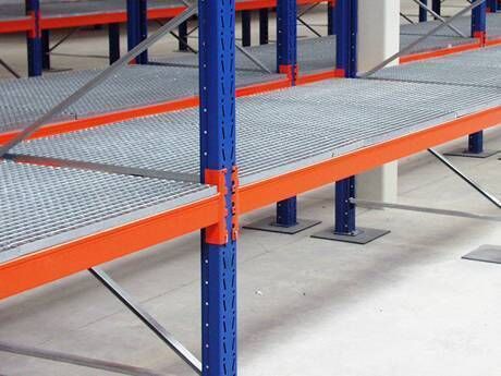 Grille en acier antidérapant galvanisé pour le stockage industriel et la sécurité