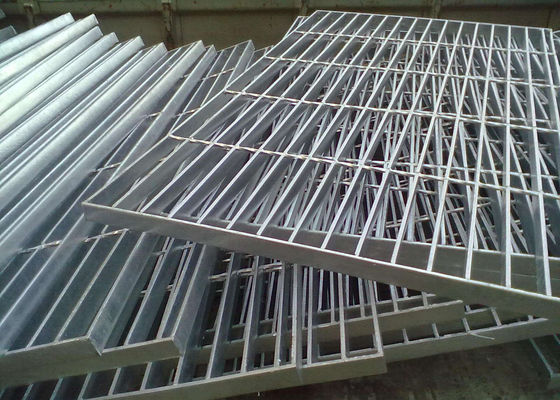 Grille galvanisée de plancher de barre plate, grille galvanisée de passage couvert de barre ronde