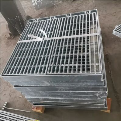 Grille en acier soudé galvanisé à surface dentelée pour passerelles de plateforme