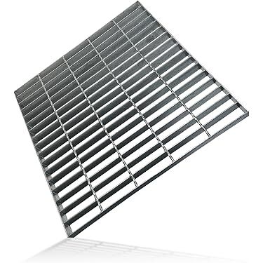 Grille en acier pressée avec surface dentelée galvanisée à chaud pour applications lourdes